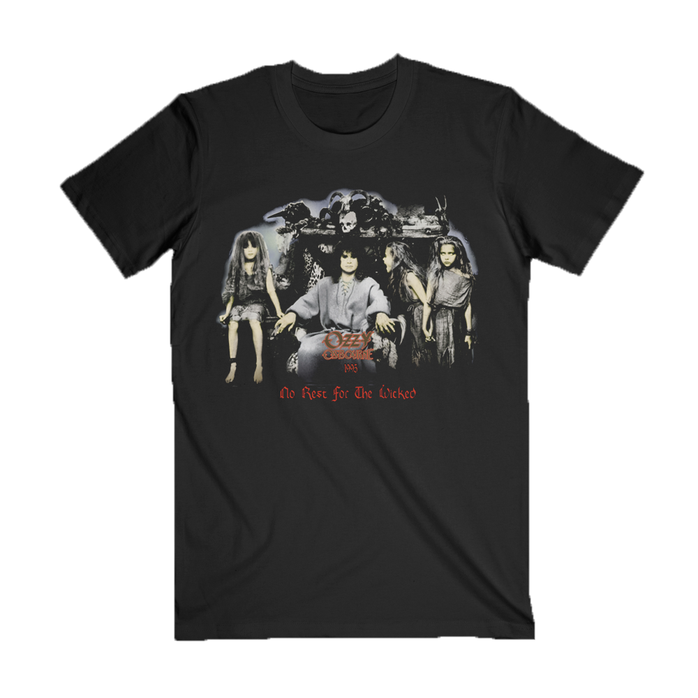 No Rest For the Wicked 1995 Black Tee – Ozzy Osbourne Official Store No Rest For the Wicked 1995 Black Tee – Ozzy Osbourne Official Store