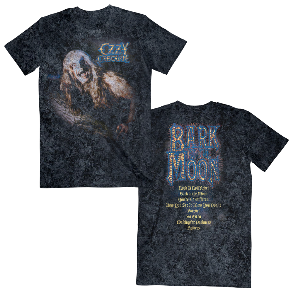 Bark At The Moon Tracklist Tee – Ozzy Osbourne Official Store