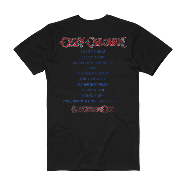 Blizzard of Ozz Tracklist Tee – Ozzy Osbourne Official Store