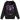 A classic black pullover hoodie with custom purple and white image of Ozzy Osbourne on the back, "BACK TO THE BEGINNING" on the front chest, and "OZZY FOREVER" down the length of one sleeve. 
