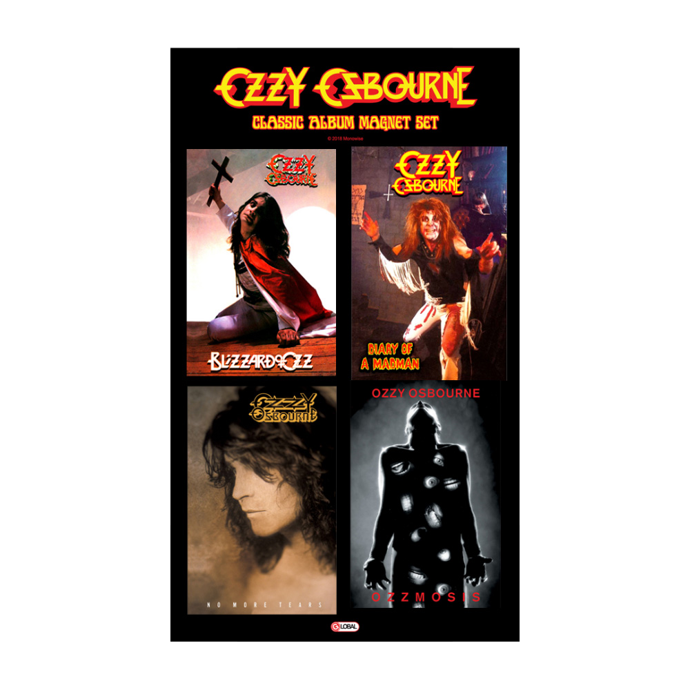 Classic Album Cover Magnet Set – Ozzy Osbourne Official Store