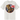A white short-sleeve graphic T-shirt shown from both front and back. The front features a circular Ozzy Osbourne illustration with red 'Ozzy' text. The back features 'Bark at the Moon' in red and yellow font. 