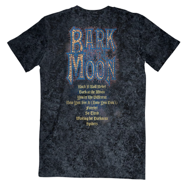 Bark At The Moon Tracklist Tee – Ozzy Osbourne Official Store