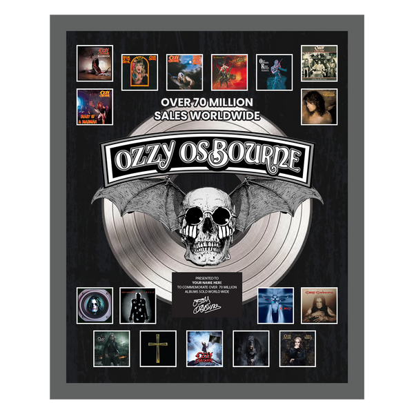 Lifetime Achievement Personalized Plaque 16 x 20 – Ozzy Osbourne
