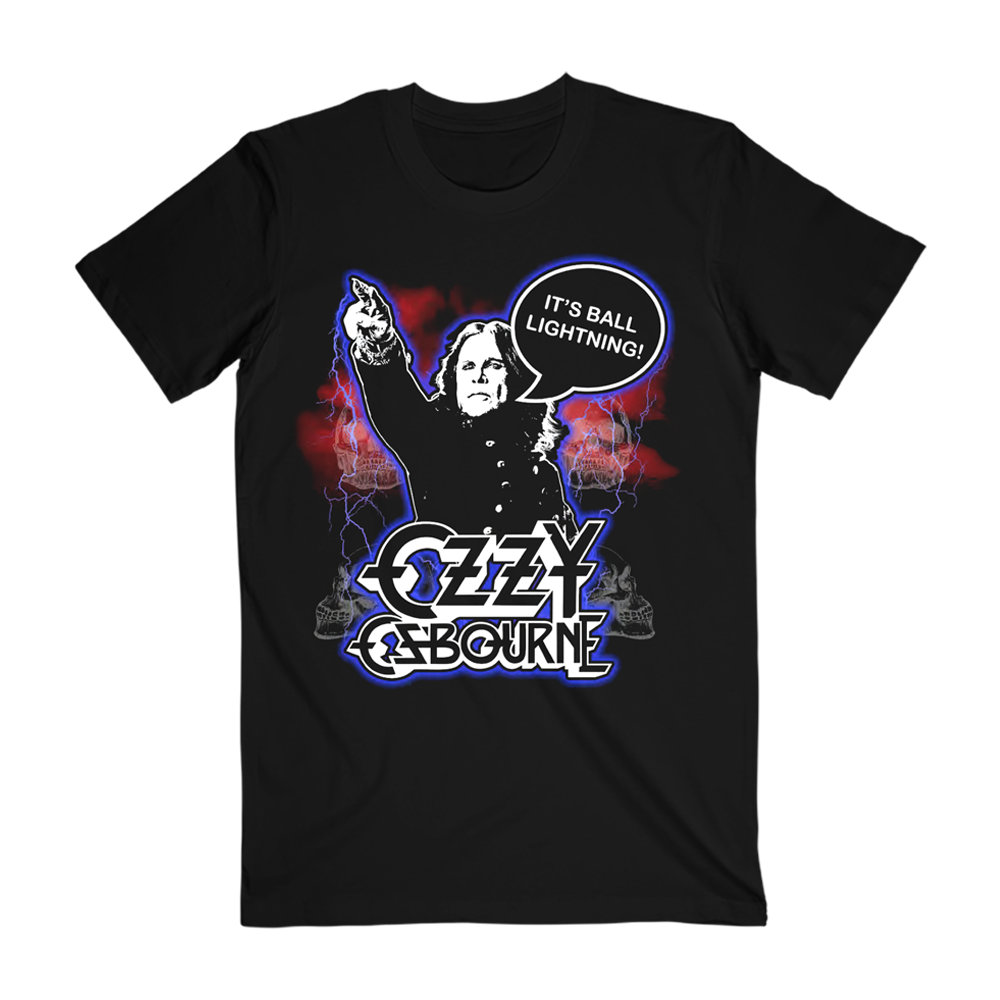 Ball Lighting Tee Ozzy Osbourne Official Store